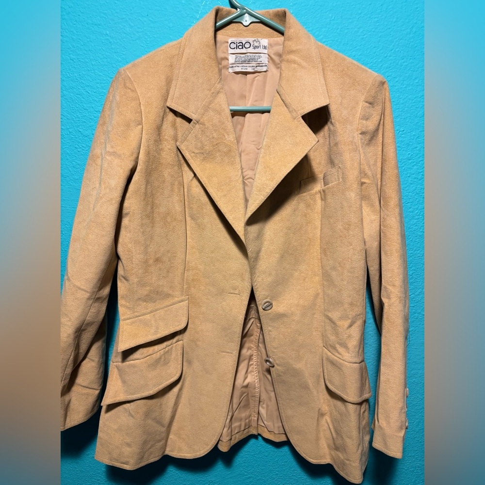 Vintage Ciao Sport Ltd Women's Beige Blazer. Perfect Vintage Condition.